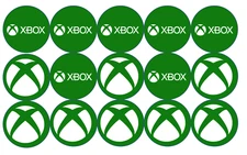 12- xbox gamer edible paper, cupcake cookie toppers CHOOSE SIZE