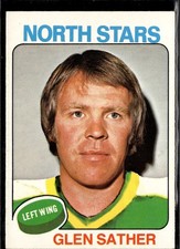 1975-76 O-Pee-Chee 222 Glen Sather Minnesota North Stars