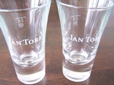 2 x JAN TORF Kräuterschnaps-Glas Stamper 2cl Kurzer Shotglas, Top-Zustand
