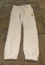 Playboy / PacSun White Sweatpants Joggers Pants Athletic Elastic Womens Sz Small