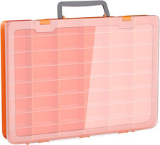 48 Grids Large Plastic Organizer Box with Adjustable Dividers, Beads Storage Con