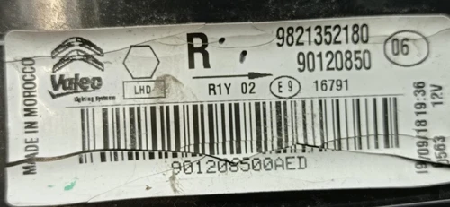 9821352180 Piloto Trasero Derecho Interior para CITROEN C4 CACTUS Shine 124280 - Imagen 3 de 5