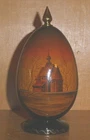 Ukrainian nested Egg wooden ornament 1994 Odessa Ivanovo Odnikos Cathedral