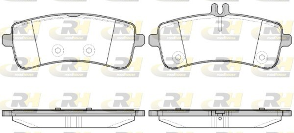 Bremsbelagsatz Scheibenbremse Roadhouse 21594.00 FüR Mercedes Klasse W222 V222-image