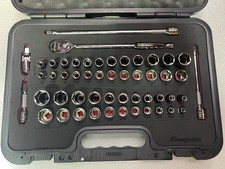 Snap On 51 Piece 3/8” Drive Socket Metric SAE GENERAL SERVICE SET 251FSMBFR NEW