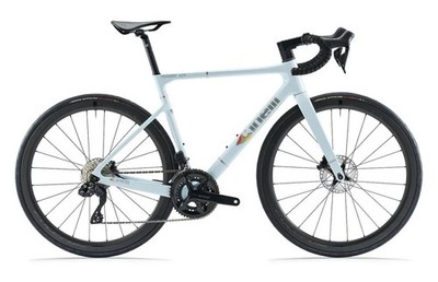 Fahrrad Rennrad cinelli Pressure Adr shimano 105 Di2 Sun Faded Laser- Blue Road