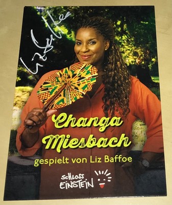 Liz Baffoe Original signierte Autogrammkarte Schloss Einstein Autogramm #24