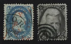 CKStamps: US Stamps Collection Scott#63 Tear, #73 Used