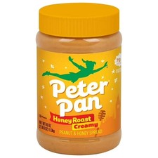 Peter Pan Creamy Honey Roasted Peanut Butter, Smooth, Gluten-Free, 40 oz Jar...