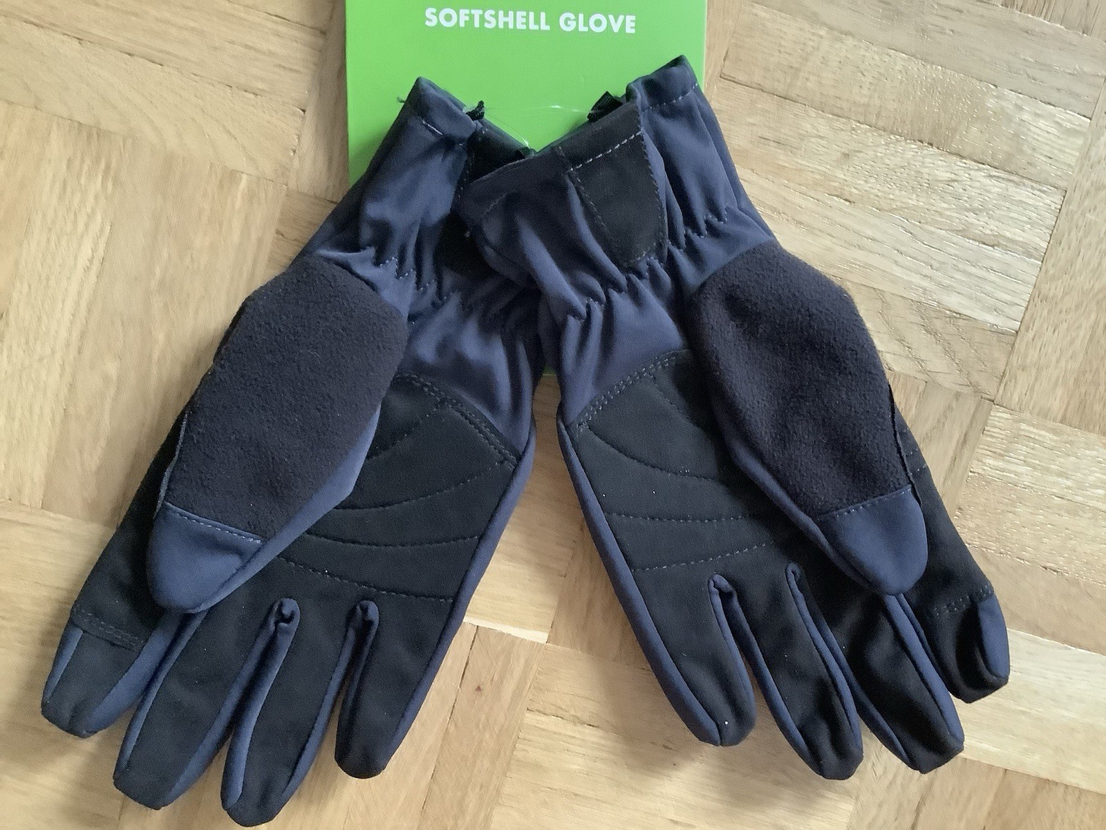 Vulpine Soft shell Unisex Long Finger Gloves Black S Cycling Commute Touring Bik image 2