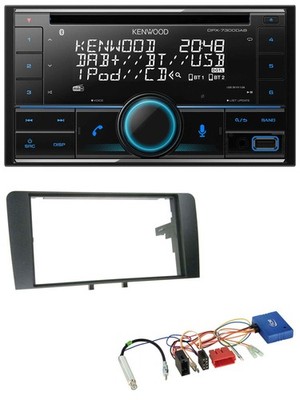 Kenwood CD 2DIN DAB USB CAN Bus Bluetooth Car Stereo for Audi A3 w/ ISO 2003-2006