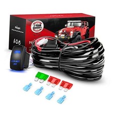 LED Light Bar Wiring Harness Kit 12AWG Heavy Duty 12V 5Pin 12AWG-2 Leads