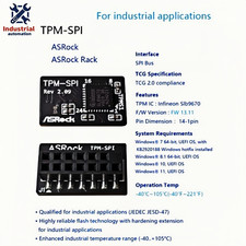 TPM-SPI 2.0 Module For ASRock SPI Mainboard 14-1 PIN Industrial Application