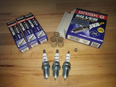 3x BRISK DR17YS-1 Silver Spark Plugs fit: Vauxhall Agila - 1.0 - 2000 to 2008