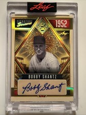 Bobby Shantz Auto Oldest Living  MVP-2025 Leaf Seasons In The Sun #25/35 Encased