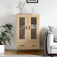 Sideboard Highboard Mit Schubladen Holzwerkstoff Vitrinenschrank Bücherschrank