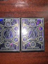2 Marvel Avengers Playing Cards Deck Theory 11 Purple Poker Deck IRON MAN THOR 