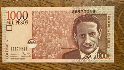 WORLD MONEY STORE Colombia P-456a 1000 pesos 1-Nov-2005 UNC | Jorge Gaitán
