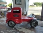 Original 40's 50's Pressed Steel Tonka Cab Over Semi Truck Cab Mound Metalcraft
