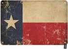 State of Texas Flags on The Dirty Background Vintage Tin Metal Signs 8x12