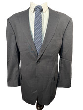 JOS. A. BANK Mens Gray Wool REG FIT 2 Button Suit Sport Coat Blazer Jacket 44R