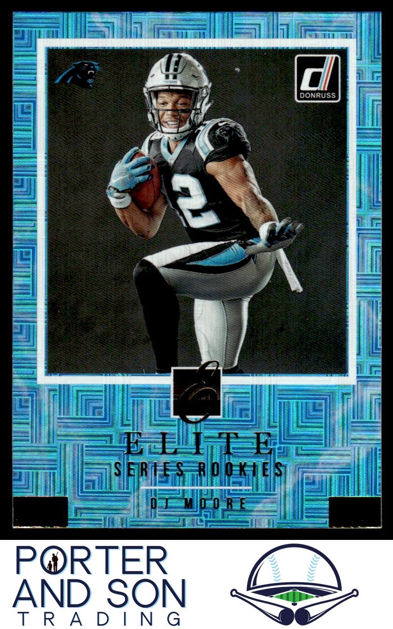DJ Moore The Elite Series Rookies 2018 Donruss #ESR-16 Panthers Football Card