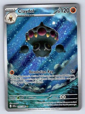 Claydol 092/086 Holo Illustration Rare Chaos Rising Pokemon Holo Near Mint