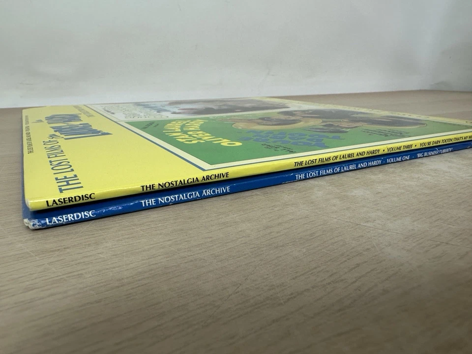 The Lost Films Of Laurel And Hardy - 2 Laserdisc LD Lot - Four Total Movies Foto 4 de 4