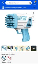 32 Hole Rocket Boom Bubble Guns for Toddlers, Bubble Blower