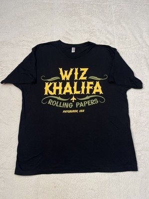 Wiz Khalifa Rolling Papers Pittsburgh Graphic T Shirt Mens XL Rap Merch Album