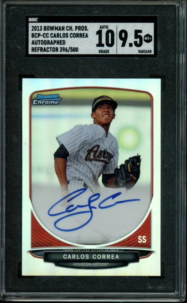 その他 CARLOS CORREA bowman refractor auto Bowman Carlos Correa Baseball Sports Trading Cards & Accessories