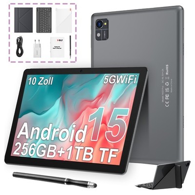 2025 PAD Tablet Android 15 16GB RAM+256GB 7000mAh 10.1Zoll 13MP+5MP 5GWIFI USB-C