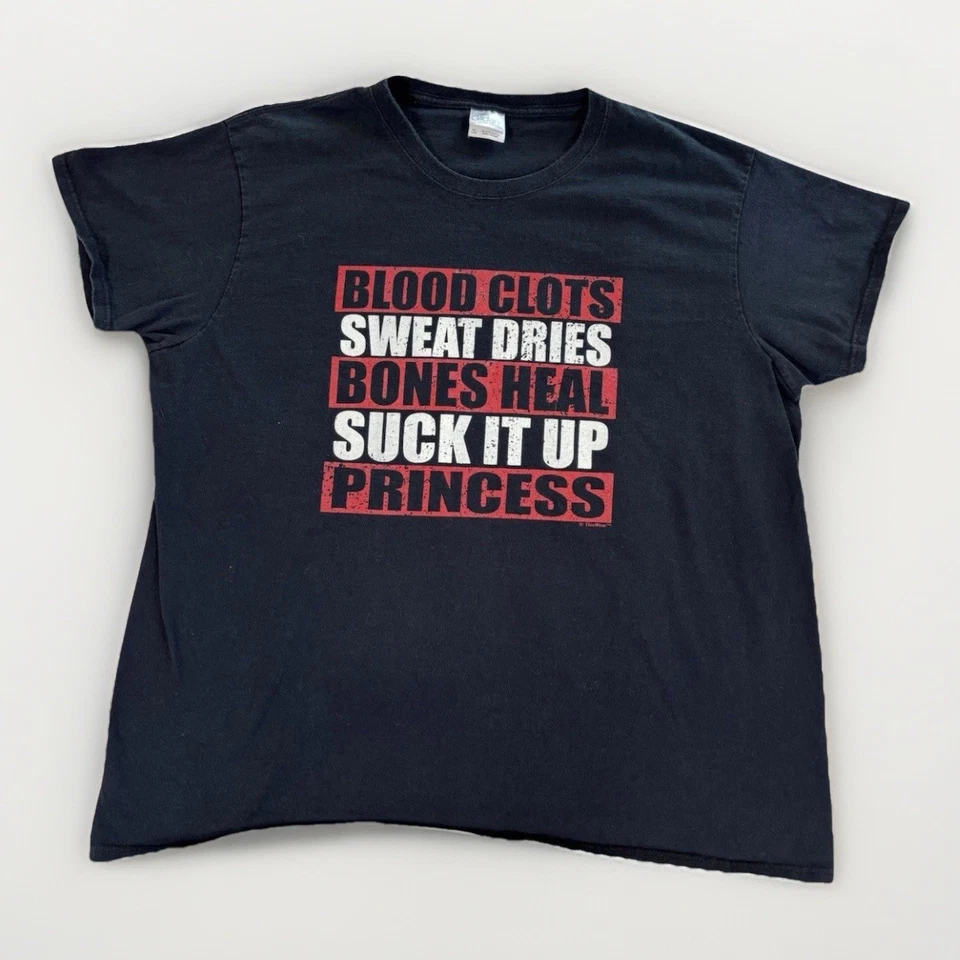 Camiseta SUCK IT UP PRINCESS Mujer Talla XL Negra Estampado Gráfico Foto 2 de 4