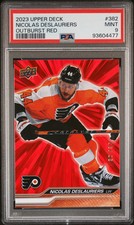 2023 UD OUTBURST RED #382 NICOLAS DESLAURIERS 20/25 PSA 9