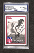"HOF" Cartha Doyle 1995 Fritsch AAGPBL Baseball Firmato Rookie Card (rc) Auto PSA
