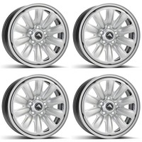 4X Alcar Hybrid Stahlfelgen 4-132800 01 Silver 6.5Jx17 ET38 5X112 FüR Skoda Kodi