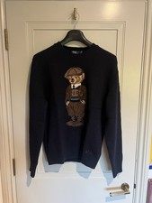 Vintage Polo Ralph Lauren Wool Cashmere Teddy Bear Knit Sweater Jumper Size L