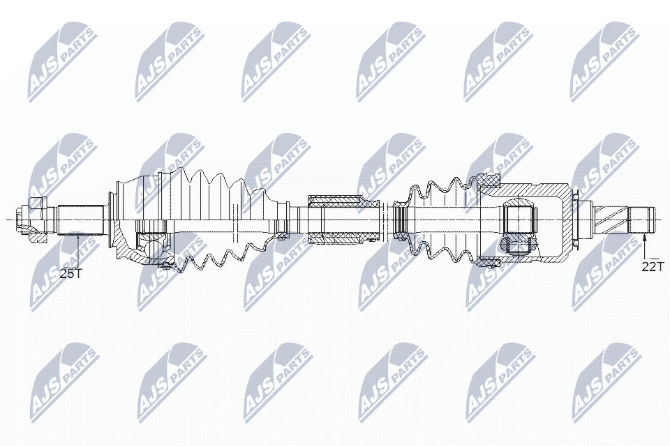 Driveshaft Compatible With Opel Corsa D 1.3CDTI 06-14 /Right/ OE Zu Vergl.: 3059 - Image 4