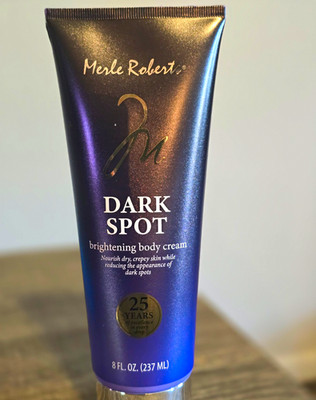 New Merle Roberts Dark Spot Brightening Body Cream 8 OZ  Nourishing Dry Skin ￼