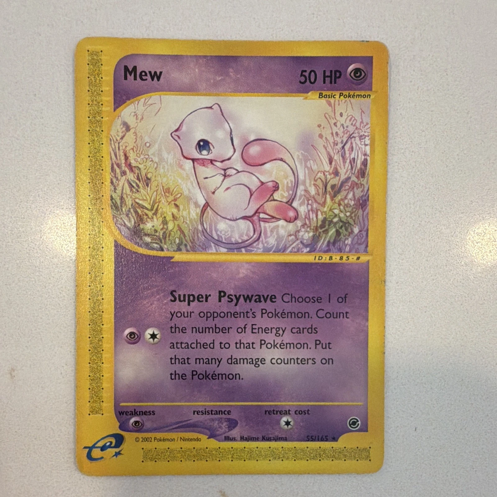 Pokemon TCG Mew 55/165 Expedition Base Set Holo Rare Unlimited English 2002