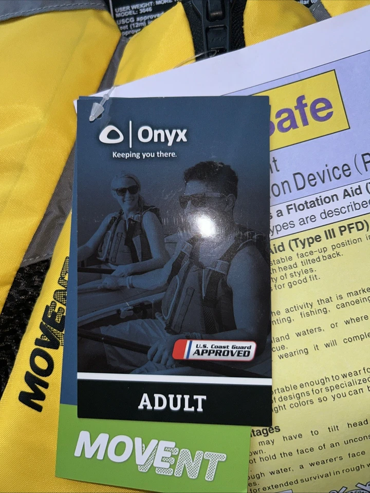 Chaleco salvavidas deportivo de remo curva movimiento ónix M/L amarillo #122000-500-040-16 Foto 3 de 4