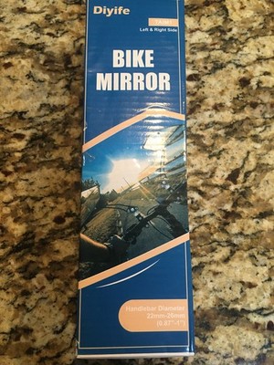 Open Box Pair 22mm-26mm Diyife Wide Angle Handlebar Mount Bike Mirror