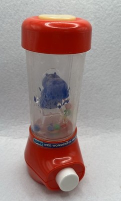Vtg Tomy Toy Water Game Hippo Balls Basketball Blue Red Push Button READ 