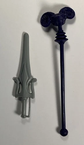Vintage He Man MOTU Accessories Lot Sword Skeletor Staff