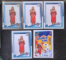 KIKI IRIAFEN 5-CARD RC LOT 2025 WNBA Donruss RR Lava/Base/Crunch Time MYSTICS