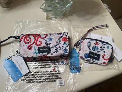 Vera Bradley ReActive Rfid Compact Crossbody Bag Sea Life , NWT PLUS!!!!!!!!