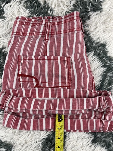 American Eagle Women's Midi Short Size 8 Red White - Bild 6 von 10
