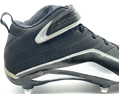 Under Armour Fierce III Football Cleats Mid D Size 12 Black 
