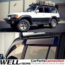 WellVisors Window Visors For Lexus LX450 96-97 Land Cruiser 91-97 Rain Guards