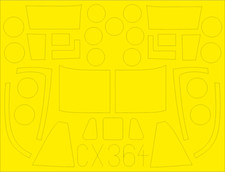 Eduard Mask 1/72 MV-22 Osprey Mask for Hasegawa CX 364